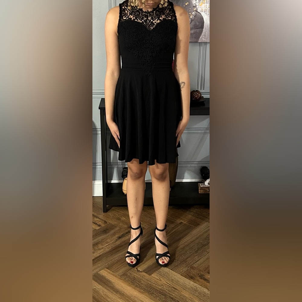 Classic Black A-Line Mini Dress